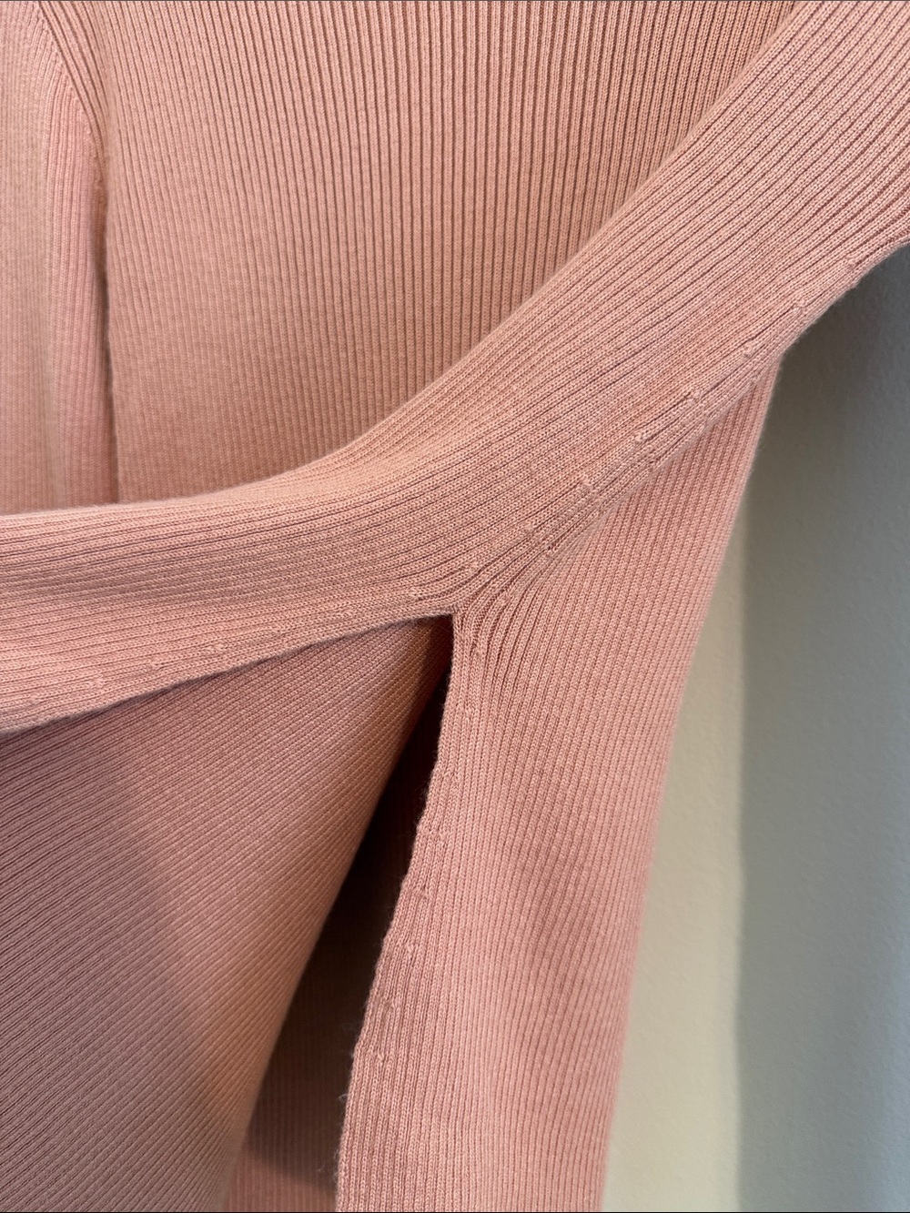 Zara Women Asymmetric Knit Mock Neck Sweater Long Sleeves // Medium - Picture 5 of 12